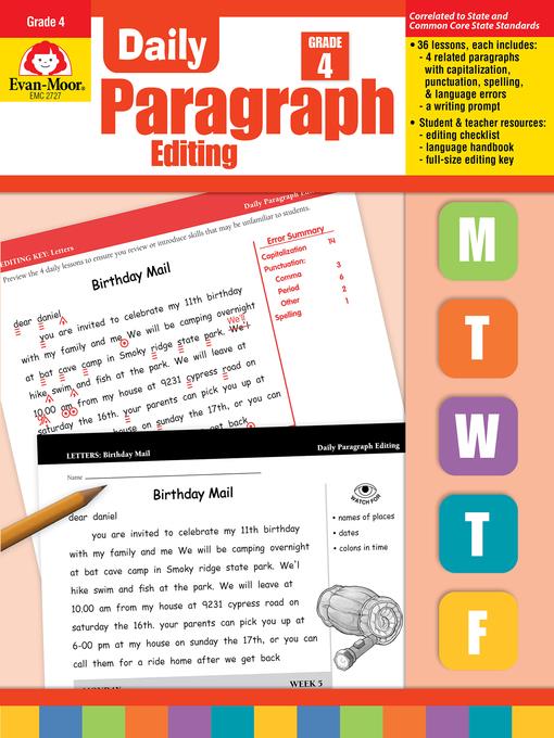 Daily Paragraph Editing, Grade 4