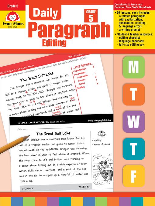 Daily Paragraph Editing, Grade 5