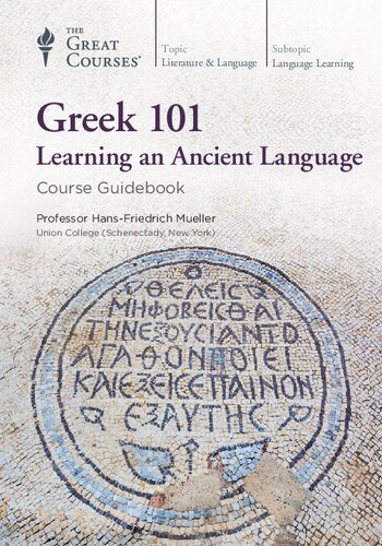 Greek 101 : learning an ancient language