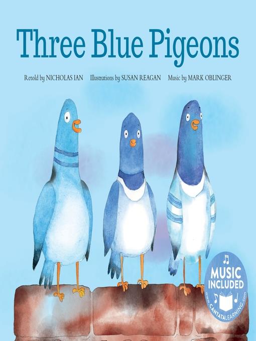 Three Blue Pigeons