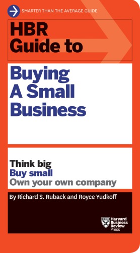 HBR guide to buying a small business