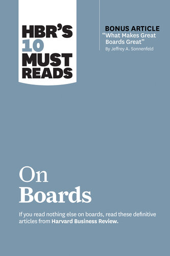 HBR's 10 must reads on boards.