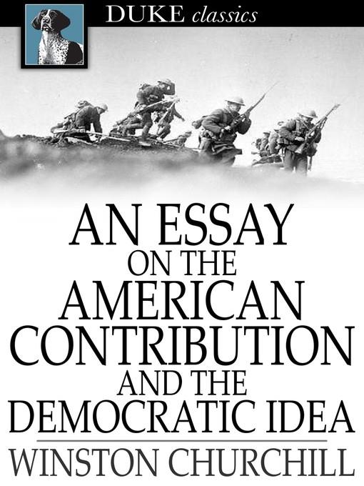 An Essay on the American Contribution and the Democratic Idea