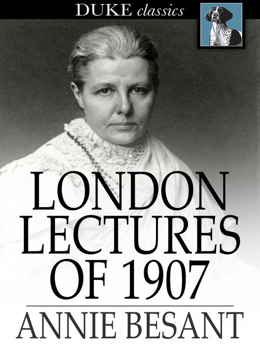 London Lectures of 1907