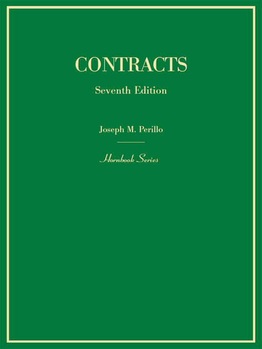 Contracts, 7th (Hornbook Series)