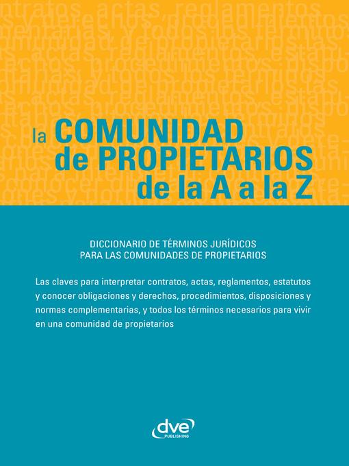 La comunidad de propietarios de la a a la Z