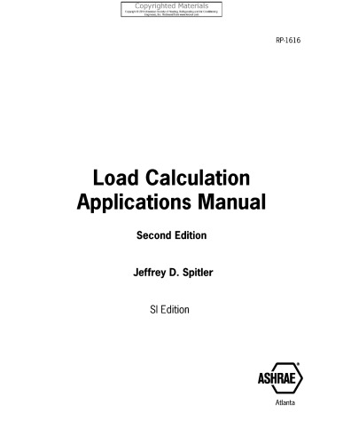 Load calculation applications manual.