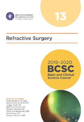 Refractive surgery.