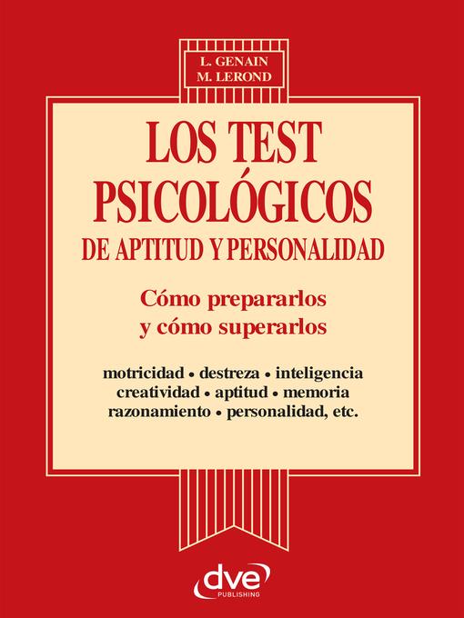 Los test psicologicos de aptitud y personalidad