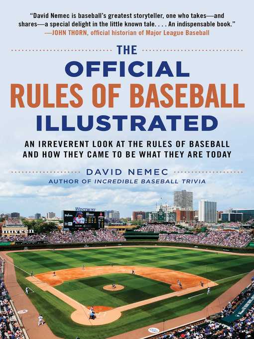 The Official Rules of Baseball Illustrated