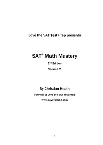 SAT Math Mastery