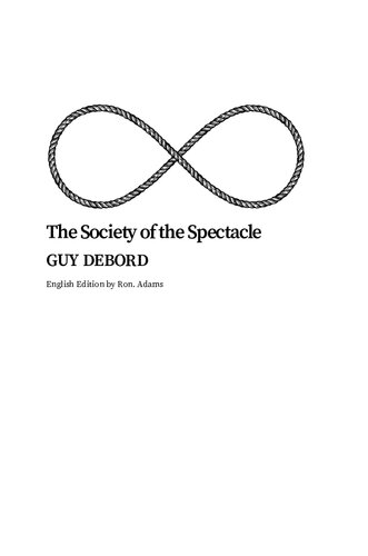 The Society of the Spectacle