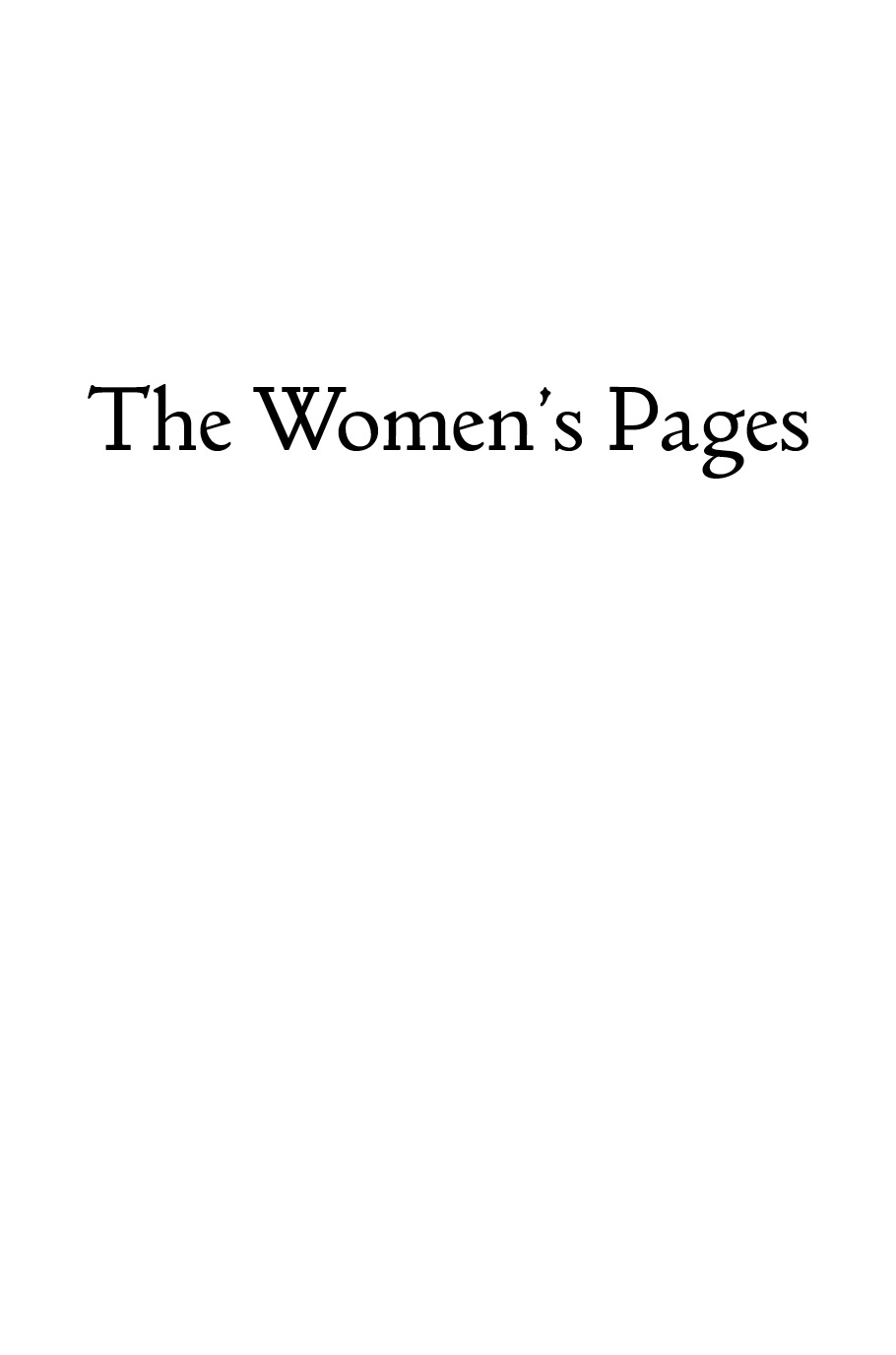 The Women's Pages