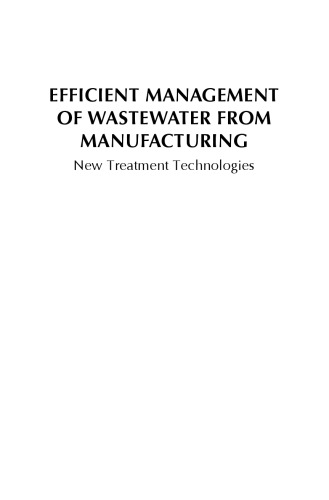 Efficient Management of Wastewater from Manufacturing