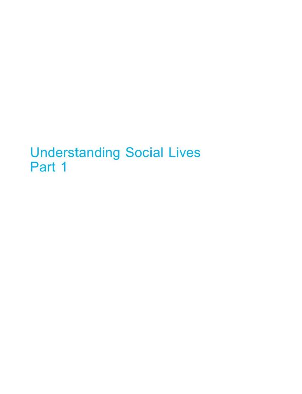 Understanding Social Lives