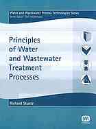 Principles of water and wastewater treatment processes