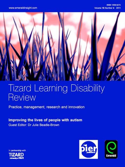 Tizard Learning Disability Review, Volume 16, Issue 4