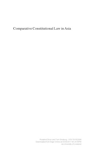 Comparative Constitutional Law In Asia