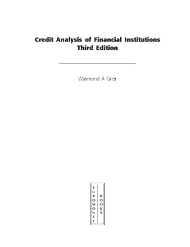 Credit analysis of financial institutions