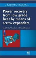 Power Recovery from Low Grade Heat by Means of Screw Expanders