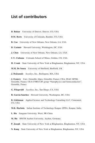 Modeling, characterization and production of nanomaterials : electronics, photonics and energy applications