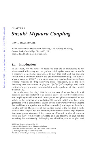 Synthetic Methods in Drug Discovery