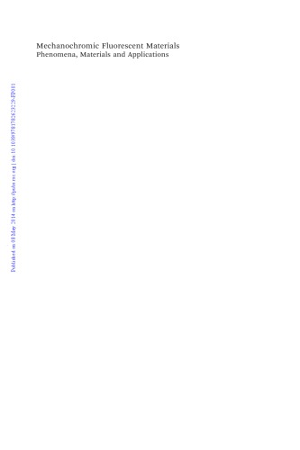 Mechanochromic Fluorescent Materials