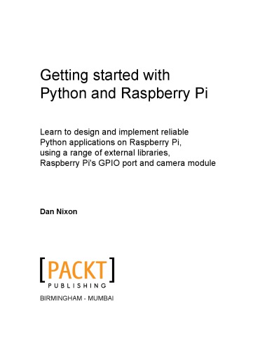 Getting Started with Python and Raspberry Pi