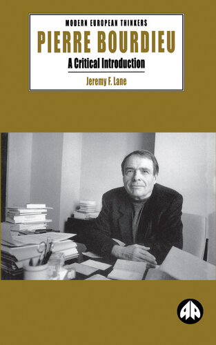 Pierre Bourdieu a critical introduction