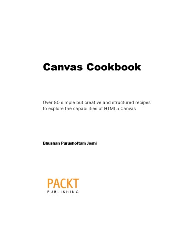 Canvas Cookbook