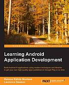 Learning Android Application Development