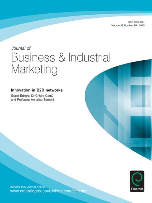 Journal of Business & Industrial Marketing, Volume 30, Issue 3 & 4