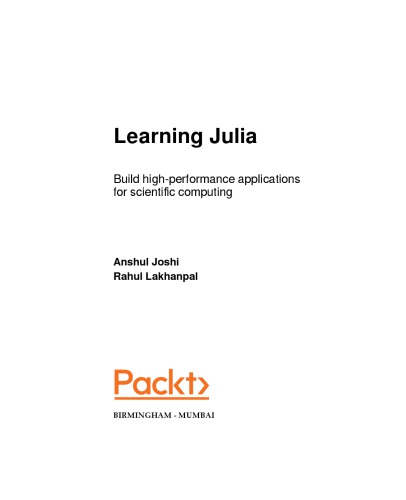 Learning Julia