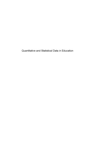 Quantitative and Statistical Data in Education