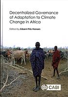 Decentralized Governance of Adaptation to Climate Change in Africa