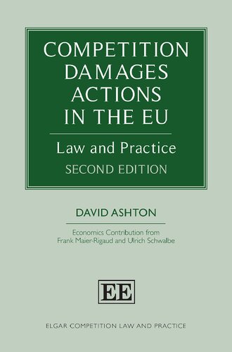 Competition Damages Actions in the Eu