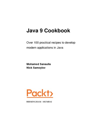 Java 9 Cookbook