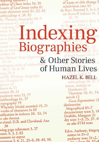 Indexing Biographies and Other Stories of Human Lives