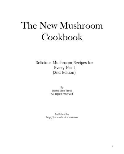 The New Mushroom Cookbook