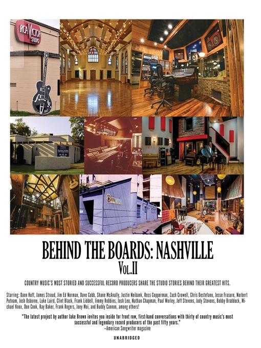 Behind the Boards, Nashville, Volume 2