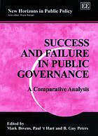 Success and Failure in Public Governance