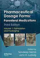 Pharmaceutical Dosage Forms; Parenteral Medications (Three-Volume Set).