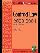 Contract Law Q & A 2003-2004.