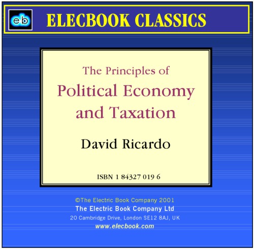 On the Principles of Political Economy and Taxation