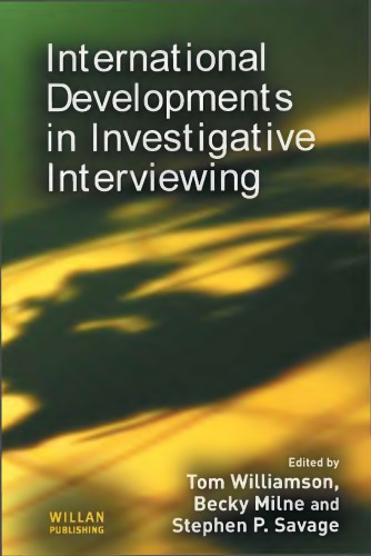 International Developments in Investigative Interviewing