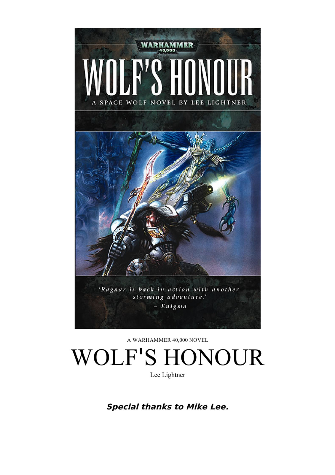 Wolf's Honour