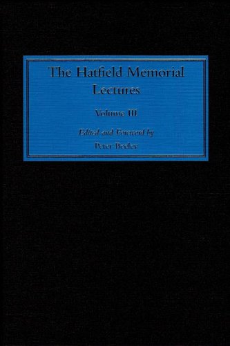 The Hatfield memorial lectures