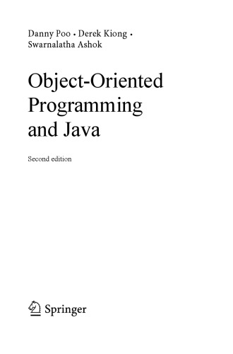 Objectoriented Programming and Java