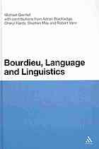 Bourdieu, Language and Linguistics