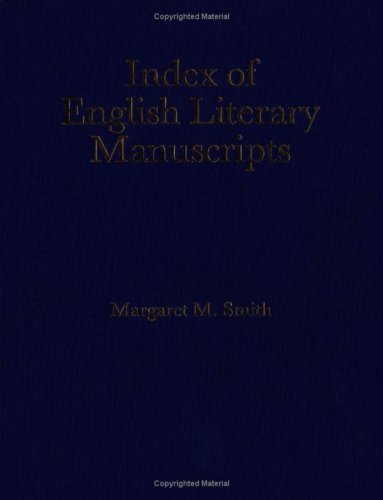 Index of English Literary Manuscripts